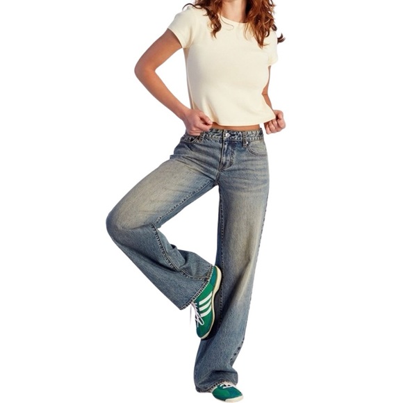 PacSun Denim - PacSun Casey Low Rise Baggy Wide Leg Jeans, SZ 22 NWT